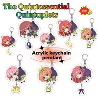 The Quintessential Quintuplets acrylic keychain cute fashionable personalized creative simple kawaii pendant gift for friends