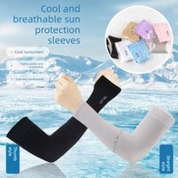 AliExpress NONE Anti-UV Arm Covers for Men Women Cycling Fingerless Gloves Summer Sport Ice Silk Cool Scarf Silk Elastic Arm Covers Driving
