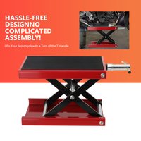AliExpress NONE Motorcycle Lift Table 1100 Lbs Heavy Duty Hydraulic Lift Steel Dirt Bike ATV Wide Deck Scissor Lift Jack Table Foot Stand Jack