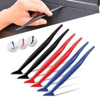 3pcs Car Film Edge Plastic Scraper Curves Slot Tint Tool Set Different Hardness Gasket Squeegee Car Wraps Film Auxiliary Tool