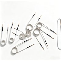 10Pcs Induction Heater Coil Kit – 3/4/5cm Copper Heating Coils with Spare Wires, Heat Resistant up to 700℃ for Heating, Welding