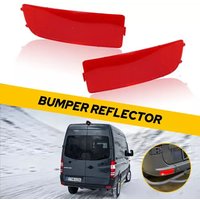 2pcs Rear Bumper Reflector Brake Lights Left-Right Bumper Taillight Rear Bumper Reflect For Mercedes Benz Sprinter 9068260040