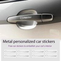 Car 3D Metal Badge Decorative Interior Decor Logo Sticker For Mazda MX5 RX8 Axela Demio Atenza MS GJI GH BK MP 5 CX3 CX5