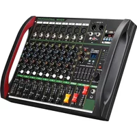 4 / 8-channel mixer DSP reverberation effect professional Bluetooth USB audio mixer balance family karaoke stage performance KTV