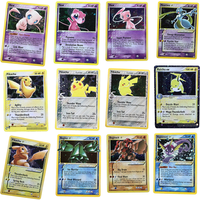 Proxy PKM PTCG English Version W-2 High Quality Charizard Mewtwo Pichu Proxy Foil Cards Game Anime Collection Cards.