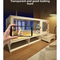Premium Rabbit Villa Cage with Pull-out Toilet Drawer for Guinea Pigs and Bunnies