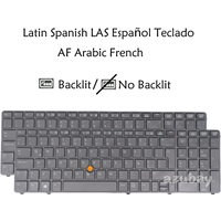 LA hiszpański arabski francuski podświetlany Laptop klawiatura do HP Elitebook 8760w 8770w 701455- 701978- 652554- 638515- 688738- 684393-161