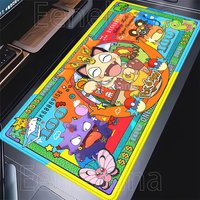 Anime Pokemon banknotes Mouse Pad Kawaii HD printing PC Office Accessories Eevee Gengar Pikachu Keyboard Gaming Rubber Desk Mat