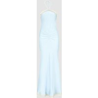 Women's Lace-Panel Fitted Dress, Sleeveless Halter-Neck Backless Maxi Dress, High-Quality Evening Gown, 2026, New Arrival, Y2K