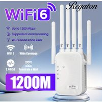 1200M Dual Band WiFi Repeater 2.4GHz 5G Wireless Signal Booster High Speed WiFi Amplifier Easy Setup Extender For Home Office
