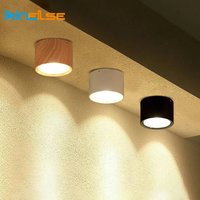 Plafonnier LED COB en bois nordique, lampes frontales à fil, spot de cuisine, chambre à coucher, vêtements de bar, lumière d'allée gauche, 5W, 12W