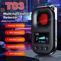 T03 Detector Multi-function Anti Mini Bug Audio SPY-Camera GSM Finder GPS Signal Lens RF Locator Tracker Detect Wireless Camera
