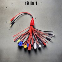 Multifunction Balance Charging 19IN1/8IN1 19 in 1/8 in 1 Cable Adapter XT60 EC3 EC5 HXT TAMIYAS for IMAX B6 B6AC Charger