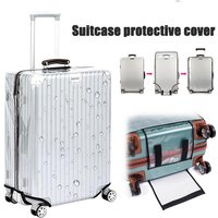 Wear-Resistant PVC Trolley Case Waterproof Transparent Protective Leather Dust Cover for Suitcases Universal Luggage Covers
