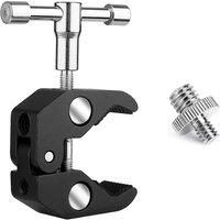 VBNBV Crab Claw Clamp Tongs Pliers Clip Bracket for Camera Tripod Monopod Studio Flash Bracket Tripod Arm Camera Accessories
