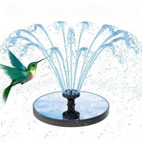🐦 Hummingbird Magnet | Solar Bird Bath Fountain Pump | Outdoor Garden Wildlife Attractor