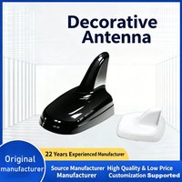 Car antenna shark fin decorative roof antenna, universal piano lacquer finish for vehicle customization