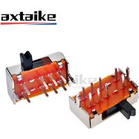 20PCS SK-23D07 2P3T 8Pin Handle High 3mm 4mm 5mm 3Position DP3T Miniature Slide Switch Side Adjustment SK23D07 VG3 VG4 VG5