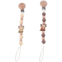 Adorable Highland Cow Themed Baby Pacifier Chain Trendy Cute Pacifier Clip for Infants