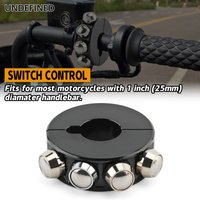 Universal CNC Vintage Motorcycle Handlebar Mount Switch Cafe Racer Handlebar Control Switch Headlight Spotlight Start Button