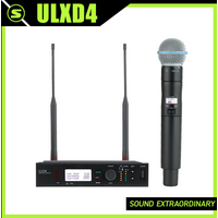 ULXD4 Professional Wireless Handheld Microphone for Live Concert Theater UHF Latency Stable Signal Outdoor Performance Stage