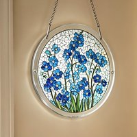 Colorful Acrylic Puzzles Suncatcher 3D Acrylic Flower Home Decor Stained Sun Catcher for Spring Holiday Birthday Party Offices