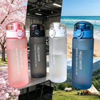 780ML Premium Frosted Water Bottle, Leak-proof High Aesthetic Ins Style Cup, Large Capacity Durable Reusable Plastic Bottle