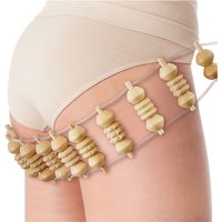 Wood Therapy Massage Tools Handmade Wood Back Massage Roller Rope Tool, Maderoterapia Kit Body Sculpting Tools