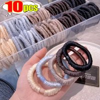 1/10pcs Solid Color Elastic Hair Band Pure Silk High Quality Scrunchie for Women Girl Hair Ties Ropes Scrunchy Ponytail Holders