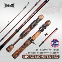 Kingdom Fishing Rod Micro Monster Air 1.55m-1.65m FUJI Guide UL UL+ Power MF Action Trout Travel Fishing Rod Stream Fishing Rod