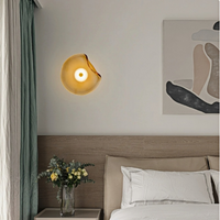 Light Luxury Postmodern Glass Wall Lamps Irregular Round Glass Minimalist Nordic Living Room Corridor Bedroom Bedside Wall Light