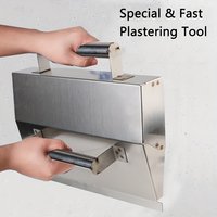 Manual Plastering Edge Machine - Stainless Steel Cement Mortar Trowel, Wall Smoothing Skimming Tool, Drywall & Masonry Hand Tool