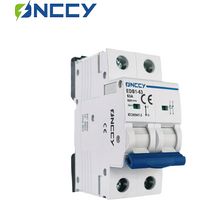 ONCCY EDB1 DC MCB 2P Mini Circuit Breaker 10A 16A 20A 25A 32A 40A 50A 63A C Curve Din Rail,DC MCB 500VDC