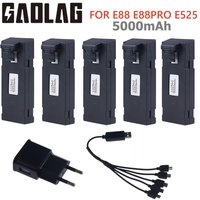 Original Rechargeable 3.7V 5000mAh Li-ion Battery For RC Drone E88 E88PRO E525 E99 P1 F185 F195 E100 RC Quadcopter Parts Battery