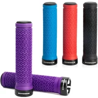 AliExpress NONE MTB Bicycle Handlebar Handles Non-Slip Lock-on Bicycle Grip Comfortable Shock Absorbing Bike Handlebar Cuffs 22.2mm Bike Grips