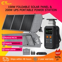 CTOLITY AXP200 Solar Generator Portable Mobile Power Station 200W 192Wh 60000mAh Lifepo4 Battery for Outdoor Camping RV Home