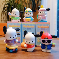 Hot Cartoon Anime Figures Sanrio Pochacco Peripheral Model Action Figure Toys Desktop Decoration Ornament Gift For Children Boy