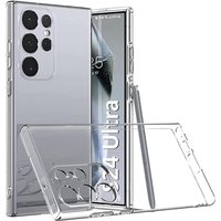 Original Transparent Silicone Soft Case for Samsung Galaxy S25 S24 S23 S22 S21 Ultra Plus FE Luxury Ultra Thin Clear TPU Bumper