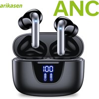 Active Noise Cancelling Bluetooth Wireless Earbuds 4 Mics ENC Clear Call 36H Playtime TWS Bluetooth 5.3 Headset IPX7 Waterproof