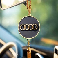 3D Metal Auto Hanging Ornaments Car Rearview Mirror Emblem Pendants for Audi S Sline Quattro A4 B8 S7 S8 RS4 RS5 RS6 TT A6 B8 A3