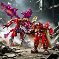 MOC Sets Ninja Series Building Blocks The Fire Knight Mech Children's Toys Assembling Christmas Birthday Gift