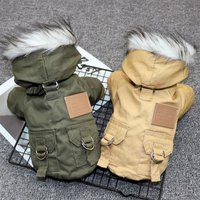 Manteau d'hiver pour chiot, pour petits et moyens chiens, épais et chaud, Chihuahua, Yorkies, veste à capuche pour animaux de compagnie