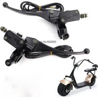 Brake Pump Left And Right Handle Brake For Citycoco Electric Scooter Front And Rear Brake Signal Wire E-Bike Brake Lever