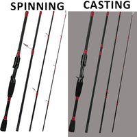 Spinning Baitcasting Travel Carbon Mini Goods For Fishing Rods Casting Weight 14-52g M Fast Ultralight Lure Trout Pole