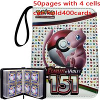 NEW 400PCS Pokemoned Album Binder Photocard PU Zipper Photo Card Album Carte Holder Toy Collection Folder Letters Cards' Hobby