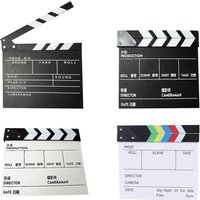 Movie Film Directors Clap Board Clapper Board Scene Slate Clap Slateboard Compact for Photo Prop Studio Film Photography