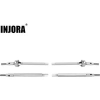 INJORA Extended 2mm Thread Stainless Steel Front Rear Axle Shafts For 1/18 RC Crawler TRX4M Upgrade Parts (4M-09)