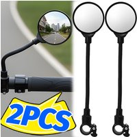 AliExpress NONE Flexible Bike Rear View Mirror Universal Motorcycle E-Bike Handlebar Mount 360 Adjustable Rotatable Tube Safe Cycling Reflector