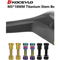 AliExpress kocevlo KOCEVLO Titanium Alloy TC4 Stem Bolts M5x18mm Bicycle Handlebar Stem Screw With Washer MTB Road Bike Stem Riser Screw