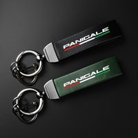 Motorcycle High-Grade leather rope Keychain Keyring key ring For Ducati Panigale 899 959 1299 1199 S R G V4 KN